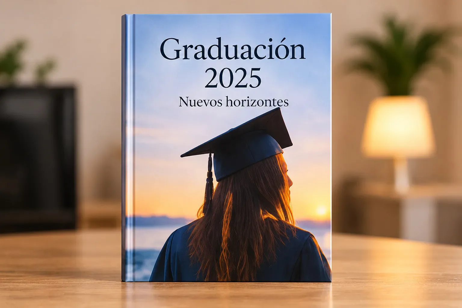 Anuario de graduación con cubierta personalizada